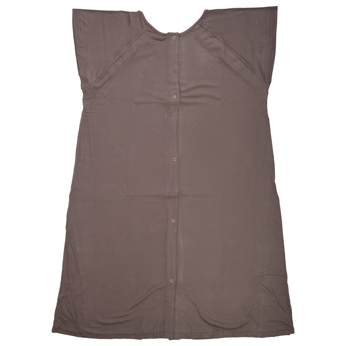 Three Little Tots Ribbed Cocoa Brown Mommy Labor and Delivery Nursing Hospital Gown
