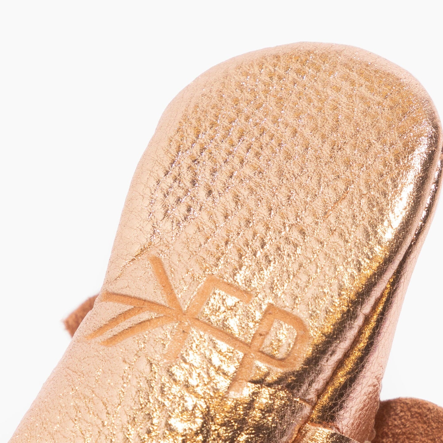 Freshly Picked Rose Gold Knotted Bow Baby Shoe