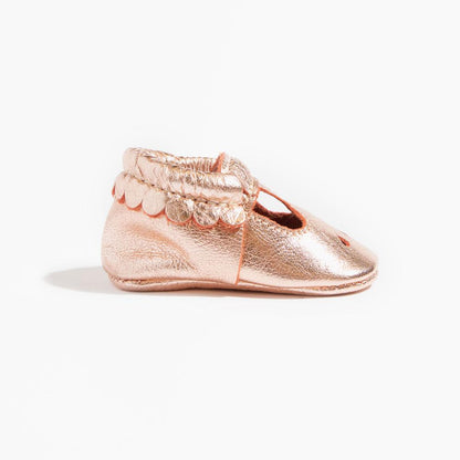 Freshly Picked Rose Gold Mary Jane Baby Shoe