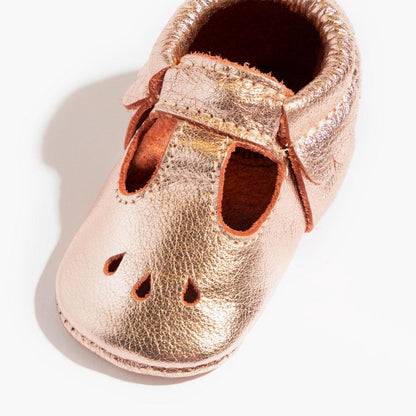 Freshly Picked Rose Gold Mary Jane Baby Shoe