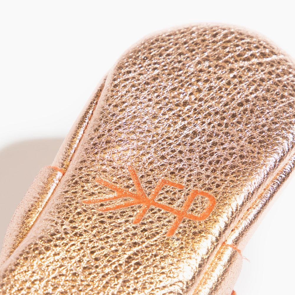 Freshly Picked Rose Gold Mary Jane Baby Shoe
