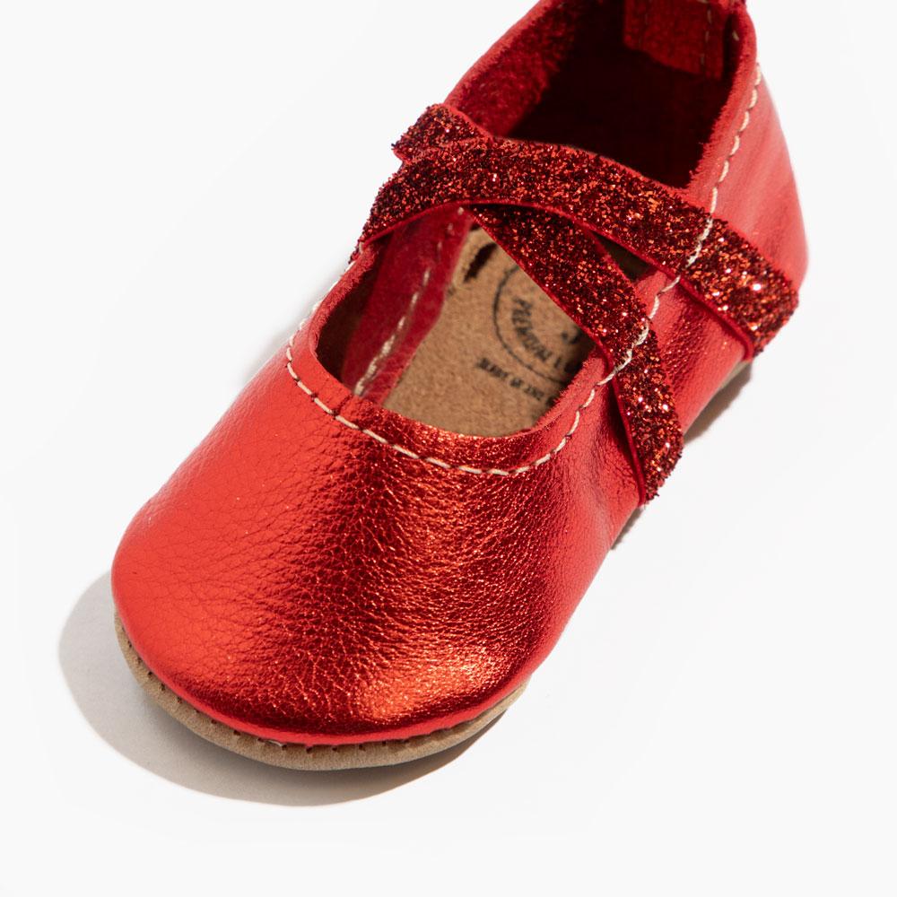Freshly Picked Ruby Ballet Slipper Baby Shoe