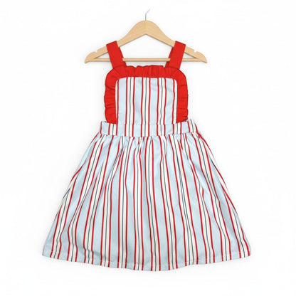 The Little Lemons Company All-American Stripes Dress with Ruffles