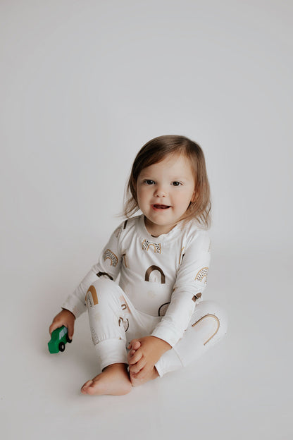 Three Little Tots Rainbow Jammies