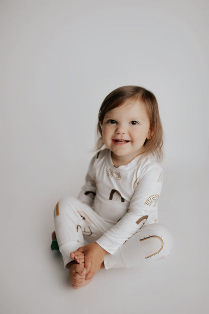 Three Little Tots Rainbow Jammies