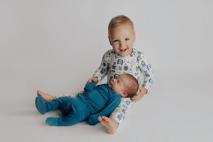 Three Little Tots Blue Jammies