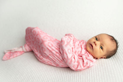 Three Little Tots XOXO Love Valentine's Day Knotted Newborn Baby Gown