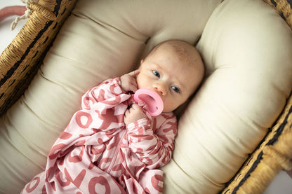 Three Little Tots Valentine's Day XOXO Bamboo Newborn Lovey Small Blanket
