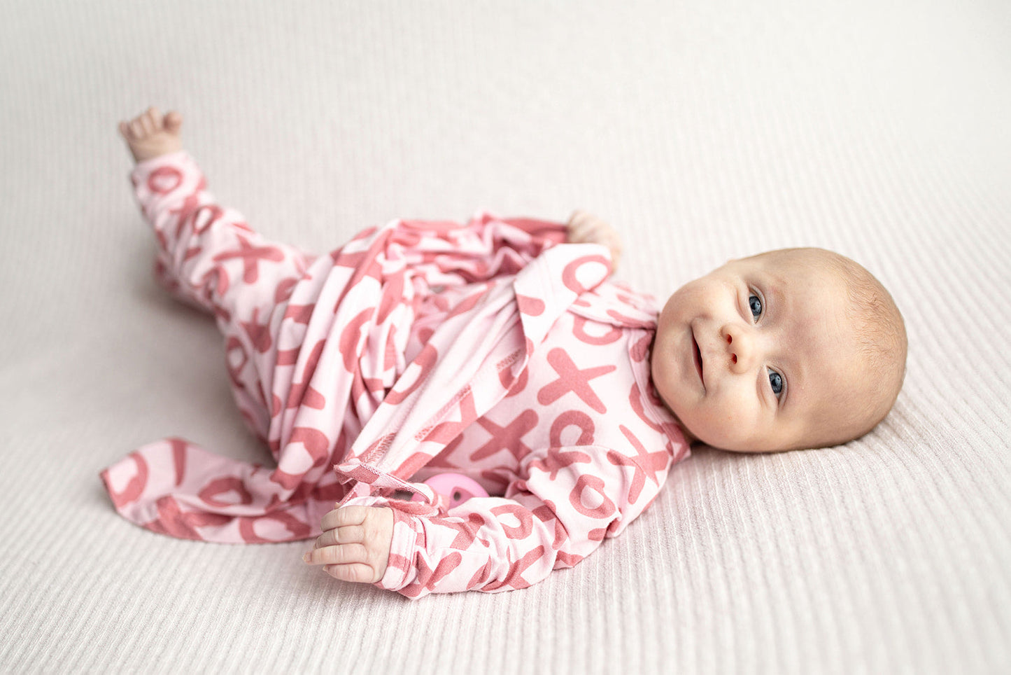 Three Little Tots Valentine's Day XOXO Bamboo Newborn Lovey Small Blanket