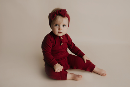 Three Little Tots Ribbed Knot Headband