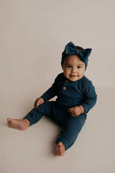 Three Little Tots Ribbed Knot Headband