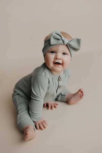 Three Little Tots Ribbed Knot Headband