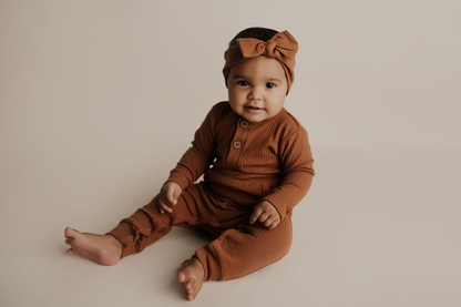 Three Little Tots Ribbed Knot Headband