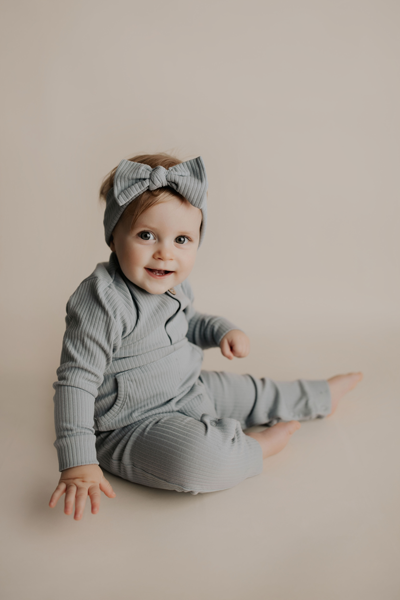 Three Little Tots Ribbed Knot Headband