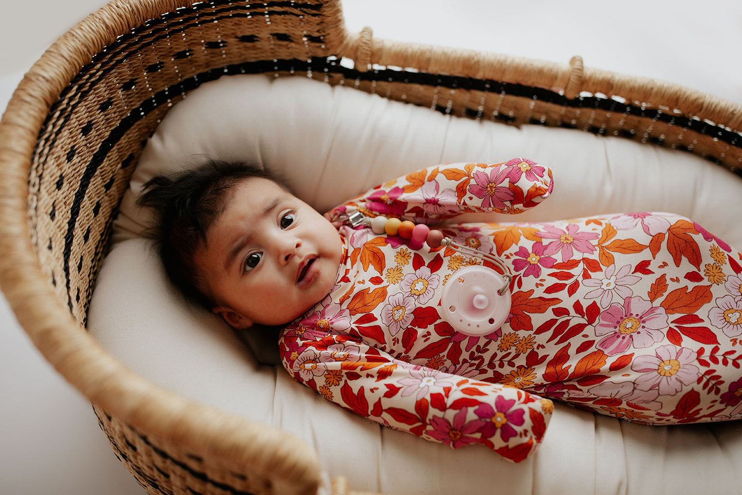 Three Little Tots Wild Child Knotted Newborn Baby Gown