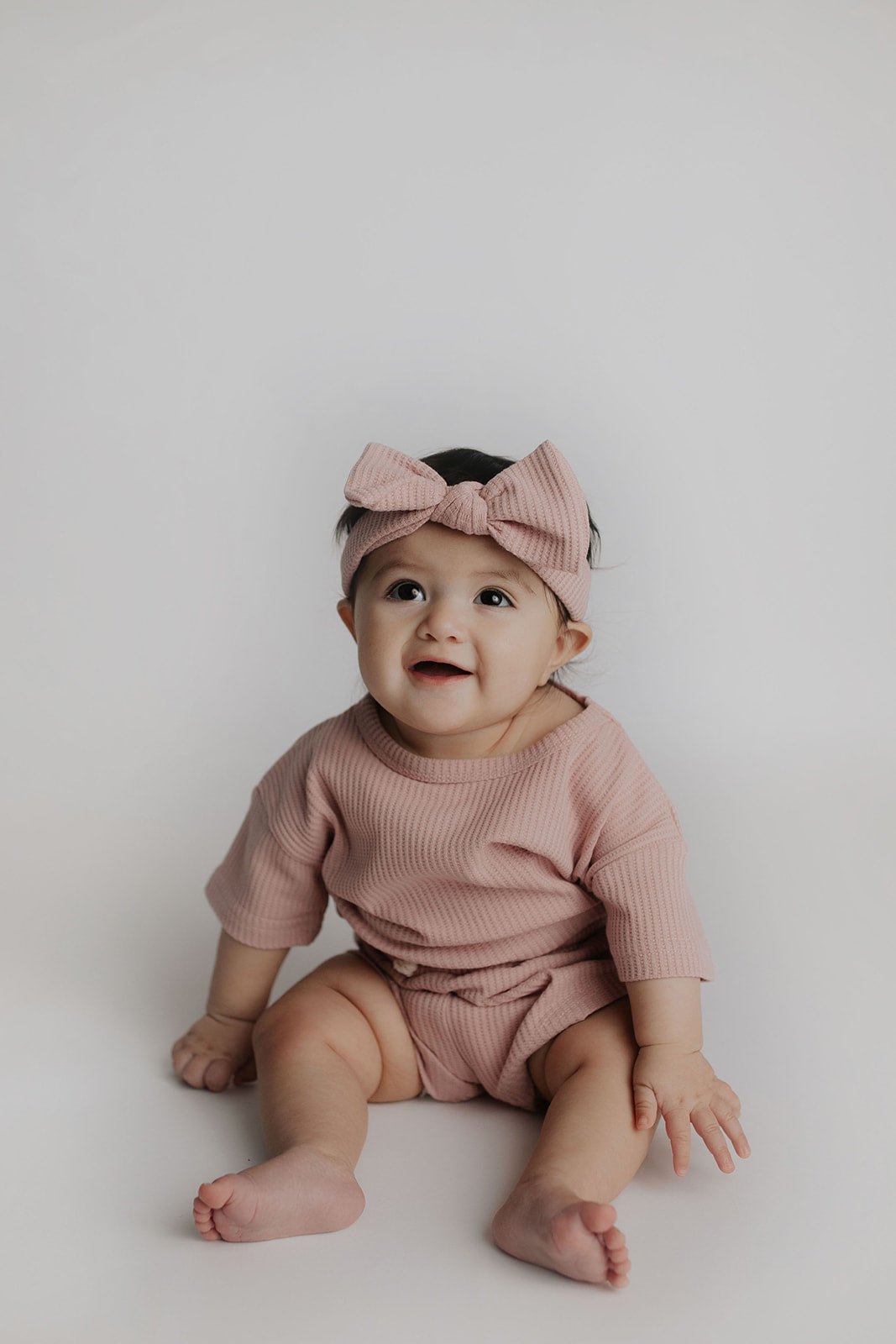 Three Little Tots Rose Waffle Headband