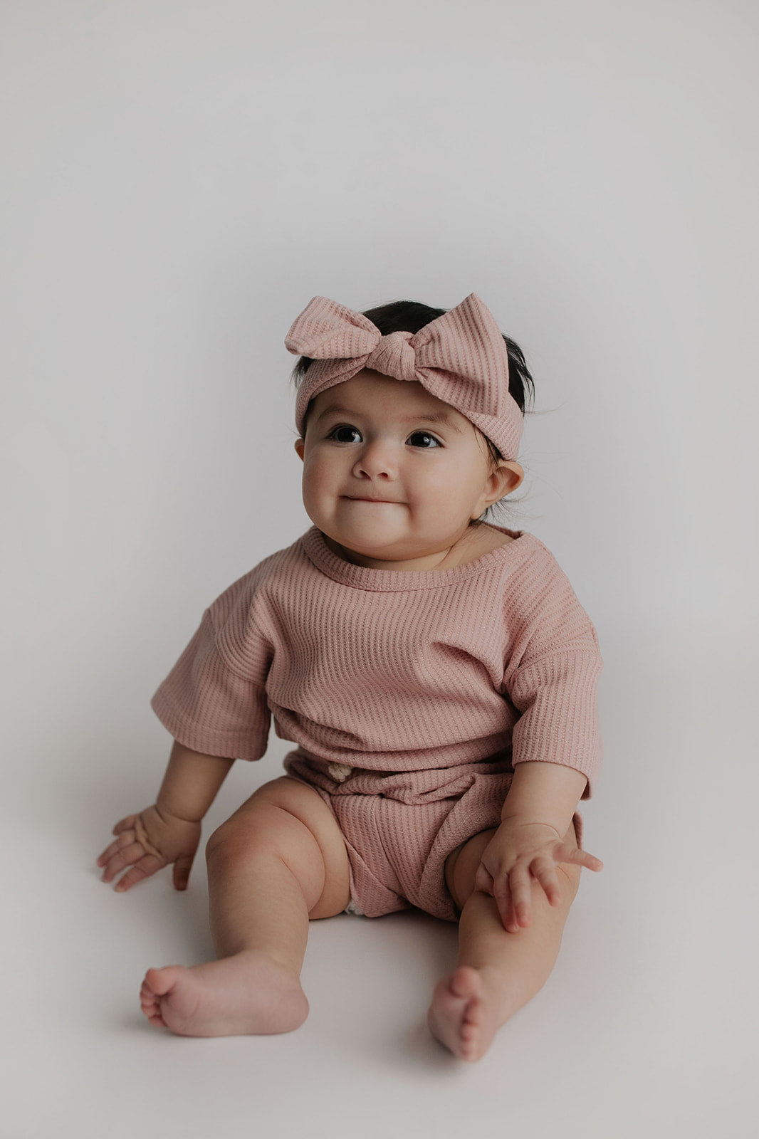 Three Little Tots Rose Waffle Headband