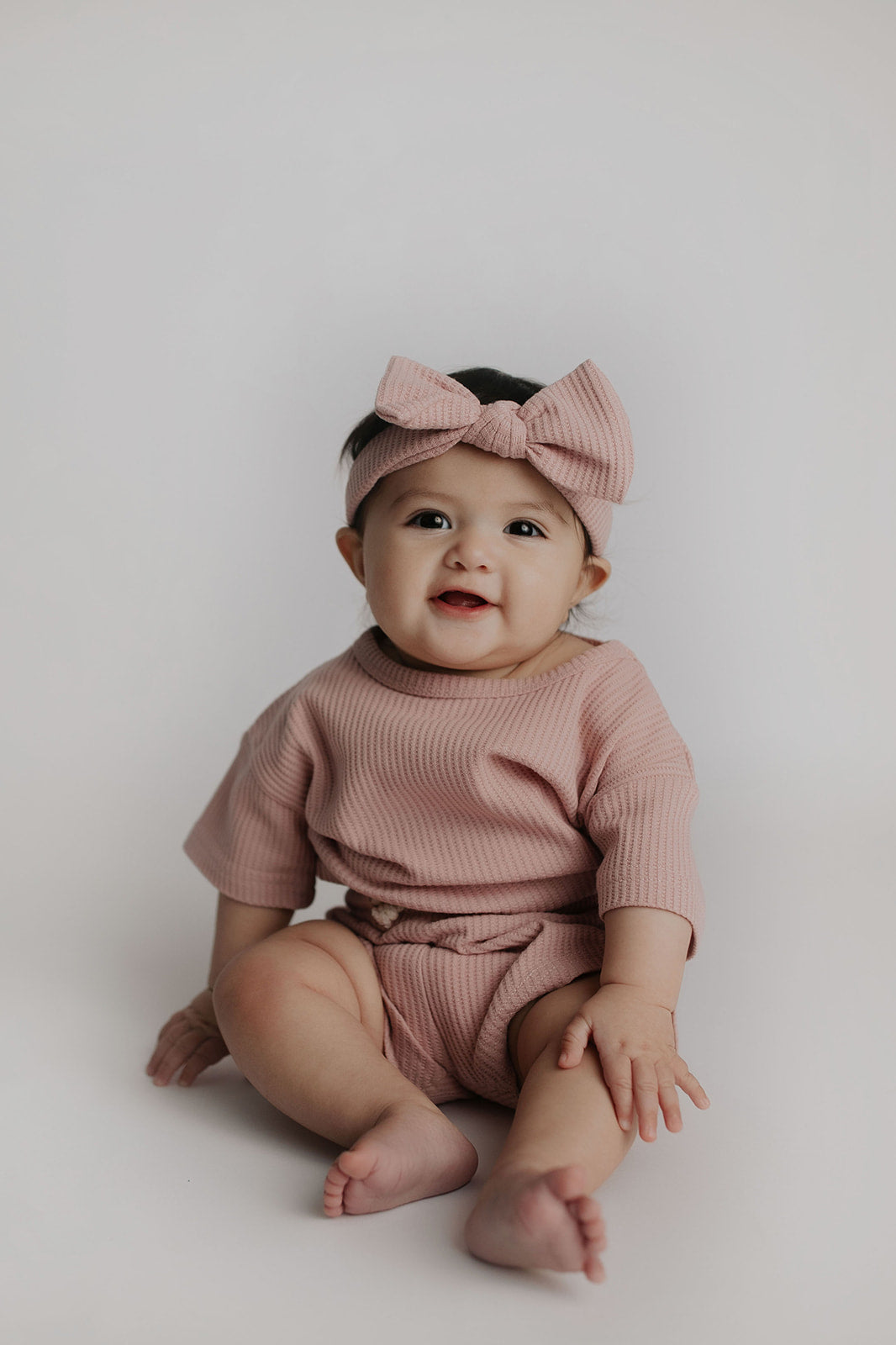 Three Little Tots Rose Waffle Headband