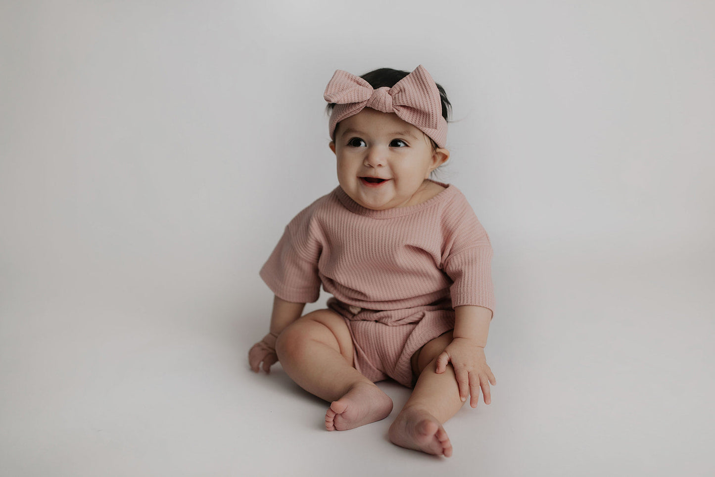 Three Little Tots Rose Waffle Headband
