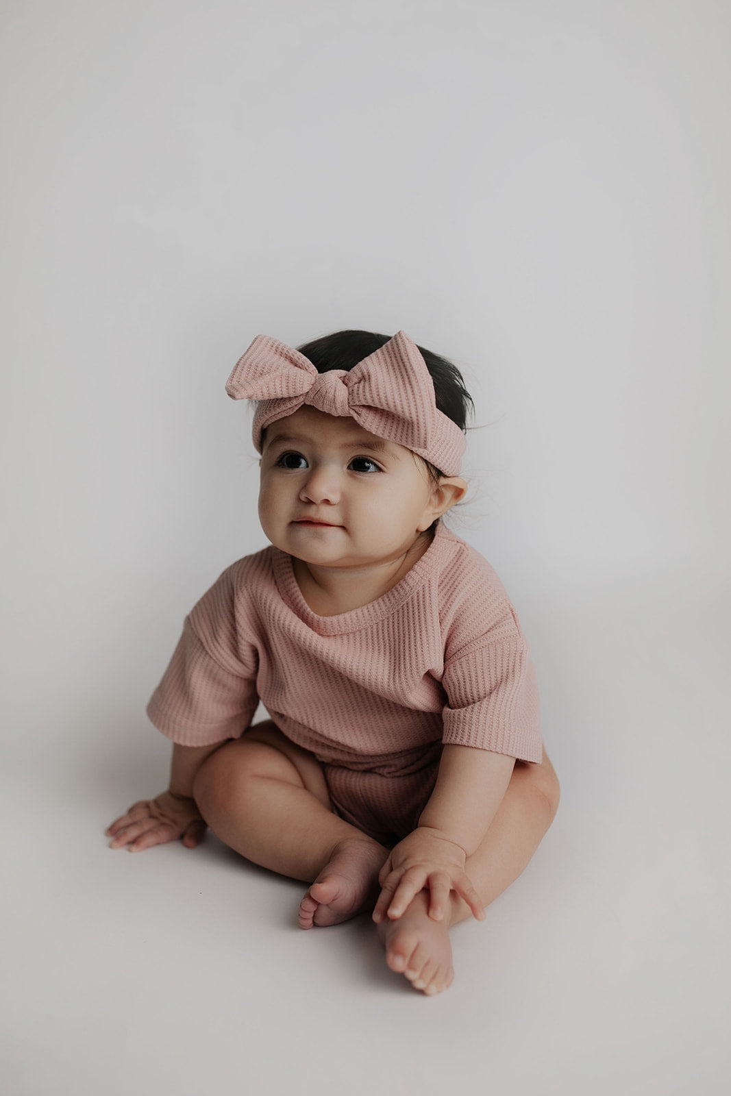Three Little Tots Rose Waffle Headband