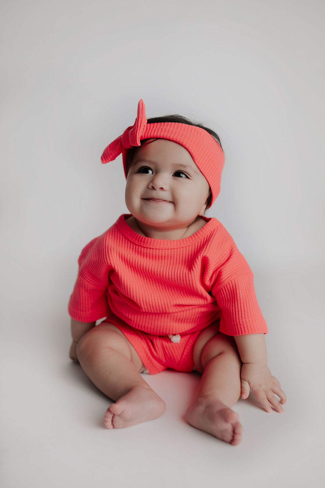 Three Little Tots Hot Pink Summer Waffle Set