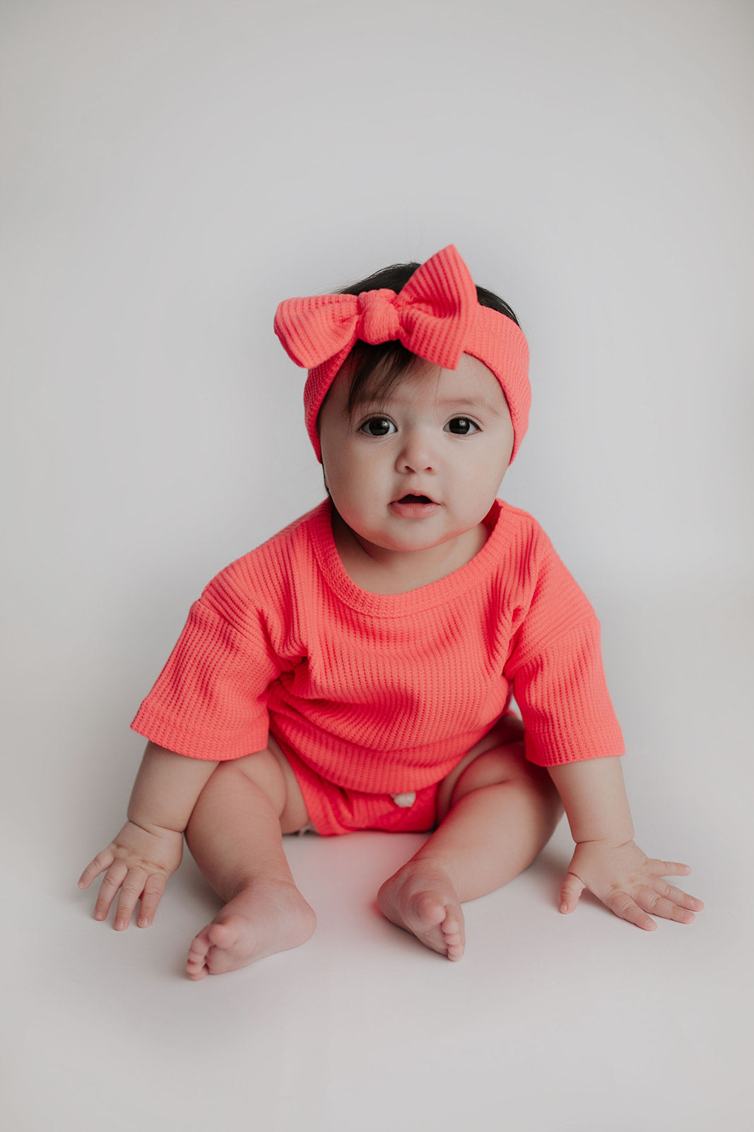Three Little Tots Hot Pink Waffle Headband