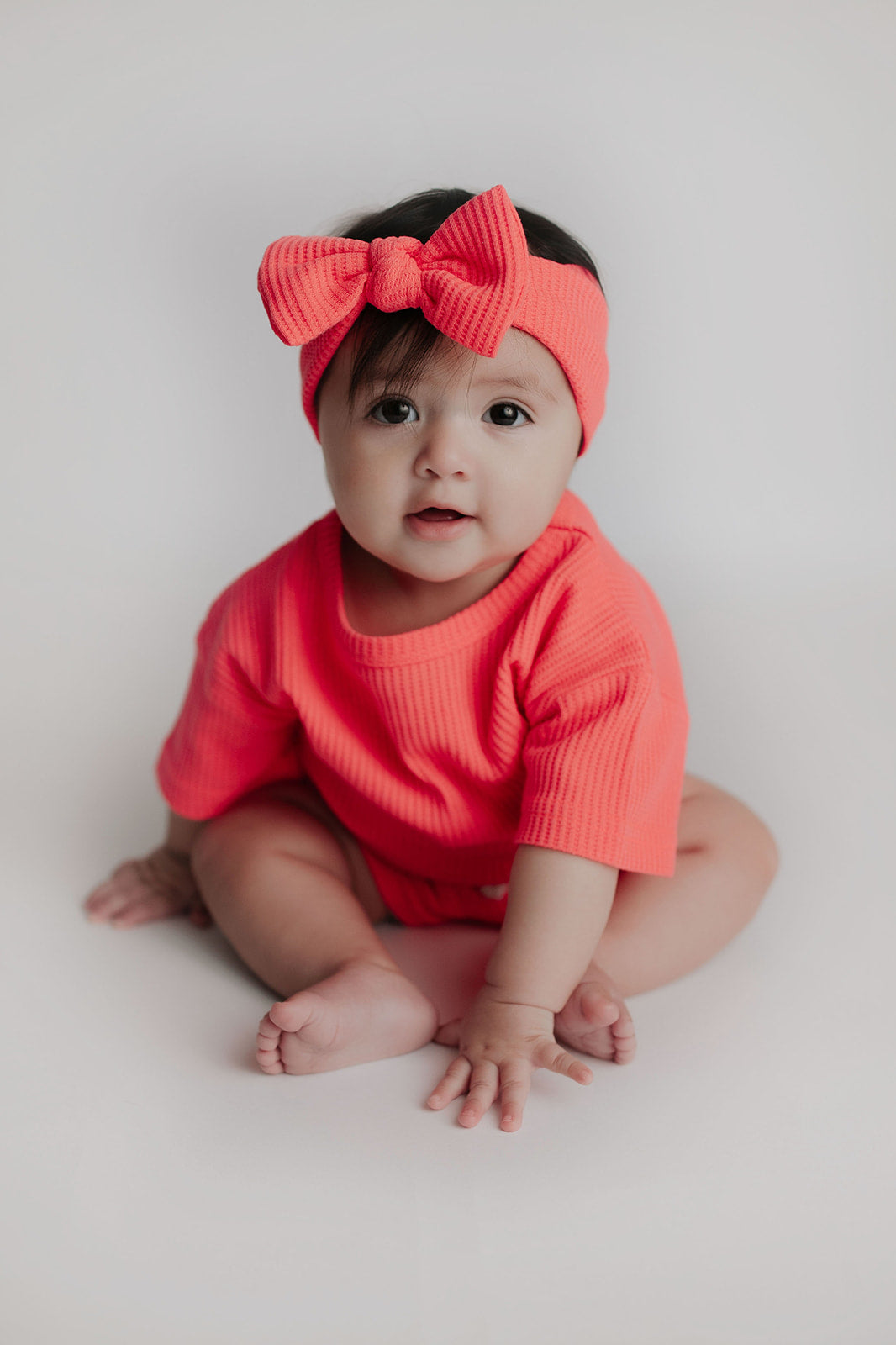Three Little Tots Hot Pink Waffle Headband