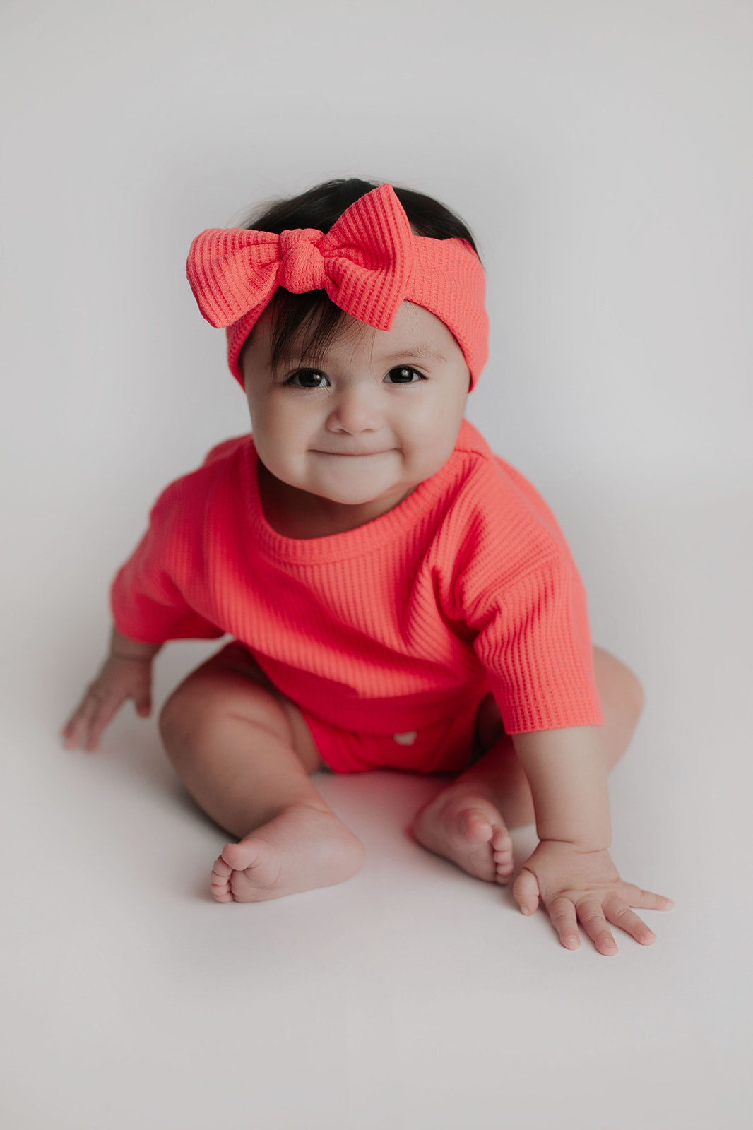 Three Little Tots Hot Pink Waffle Headband