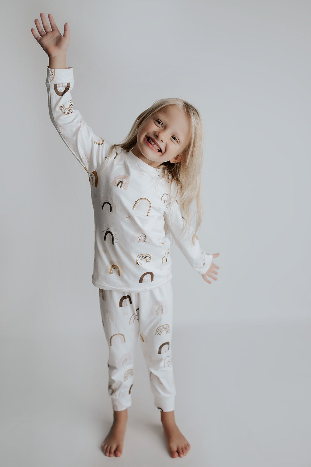 Three Little Tots Rainbow Jammies