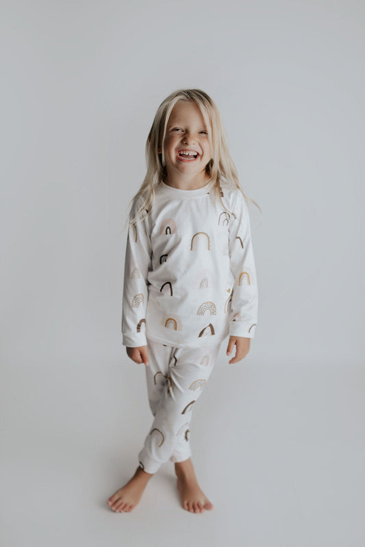 Three Little Tots Rainbow Jammies