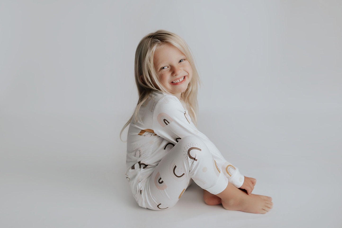 Three Little Tots Rainbow Jammies