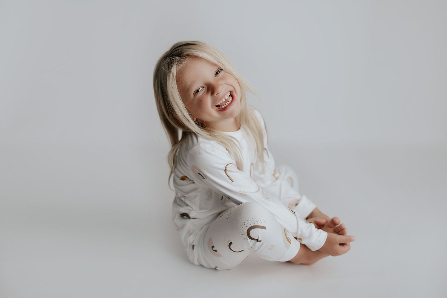 Three Little Tots Rainbow Jammies