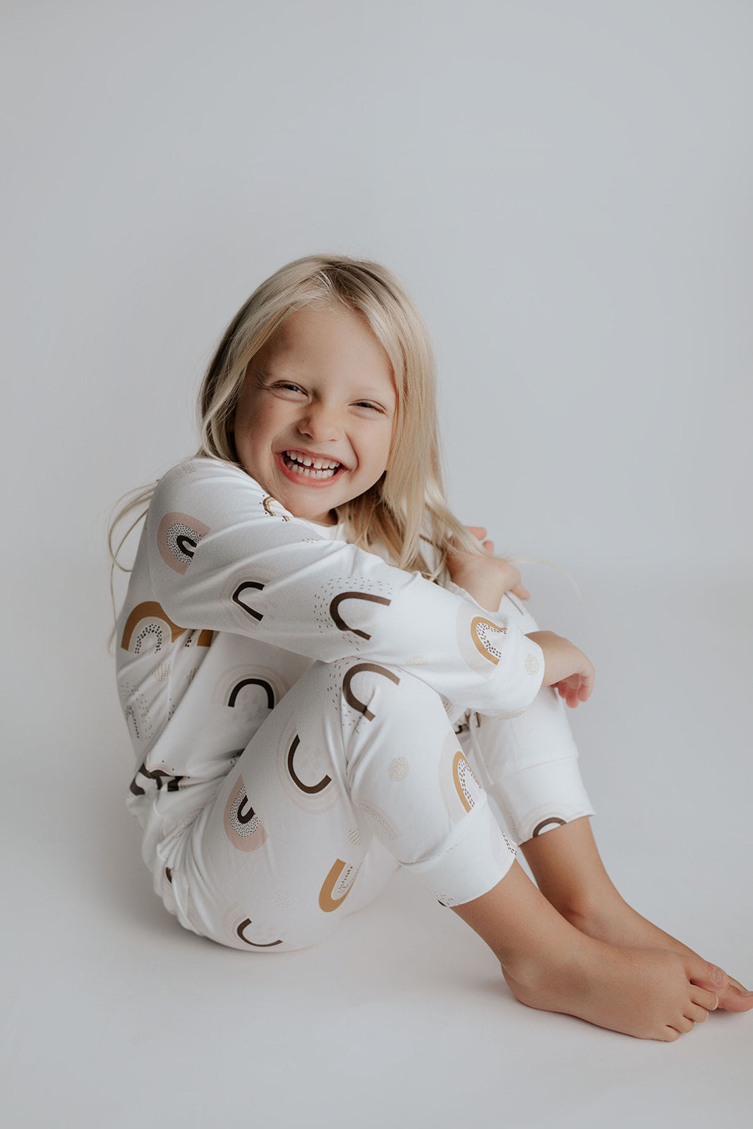 Three Little Tots Rainbow Jammies