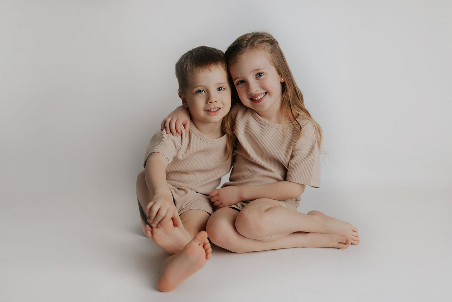 Three Little Tots Tan Waffle Set