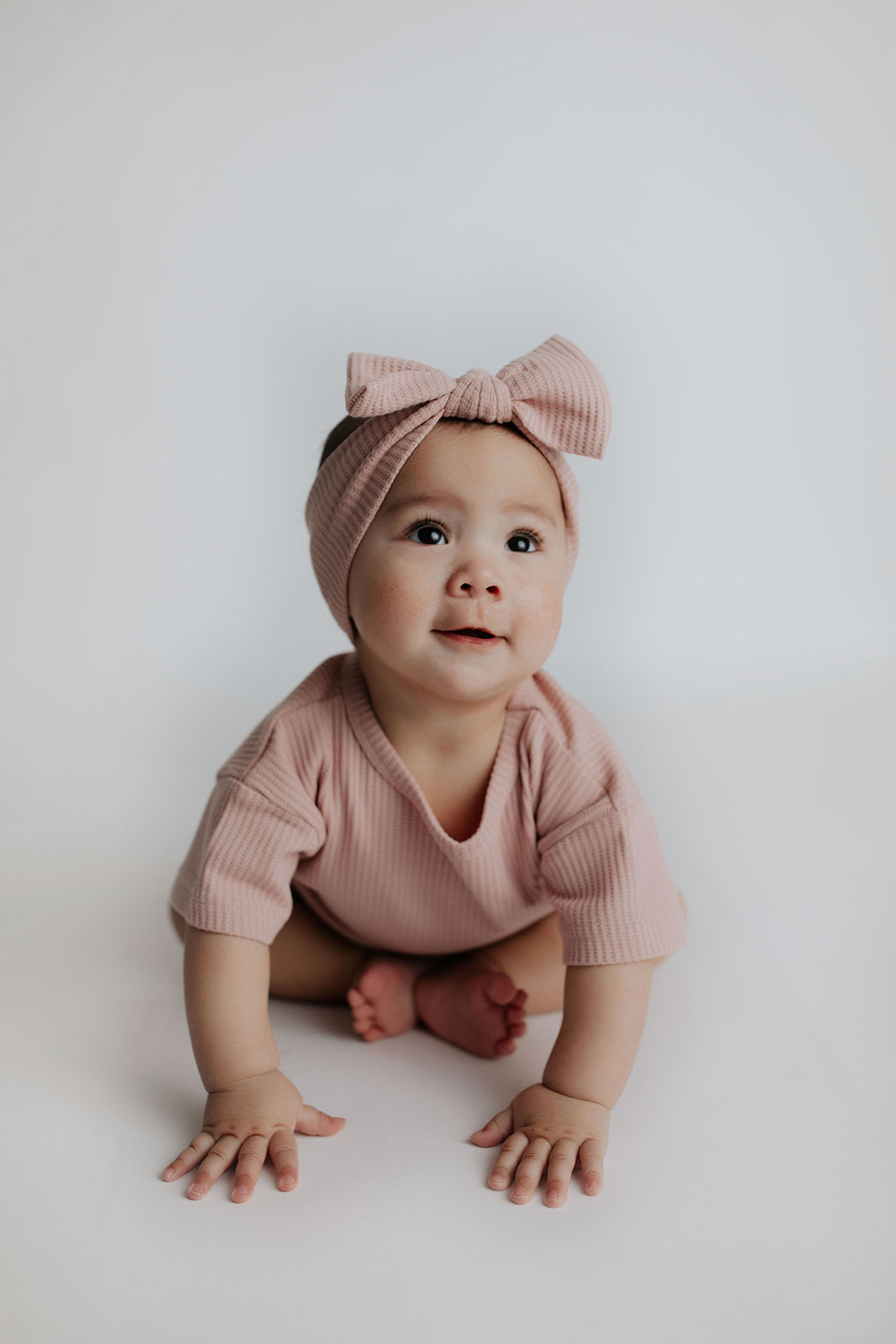Three Little Tots Rose Waffle Headband