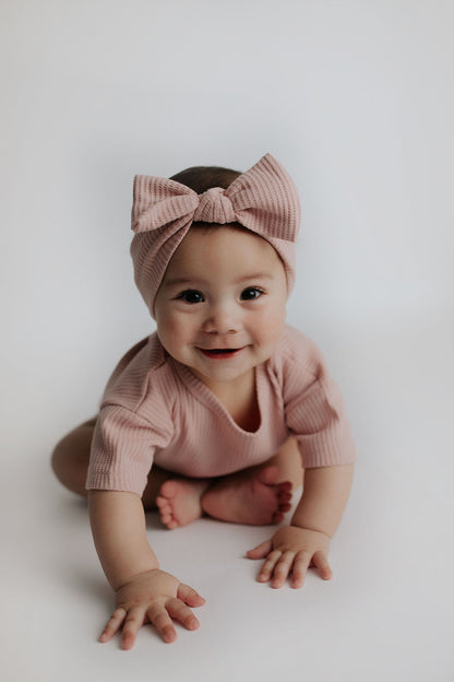 Three Little Tots Rose Waffle Headband