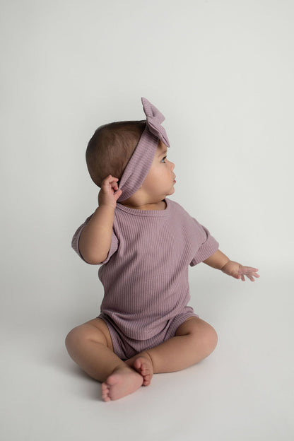 Three Little Tots Wild Orchid Waffle Headband