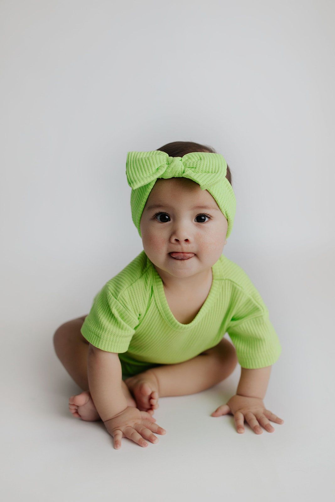 Three Little Tots Lime Green Headband