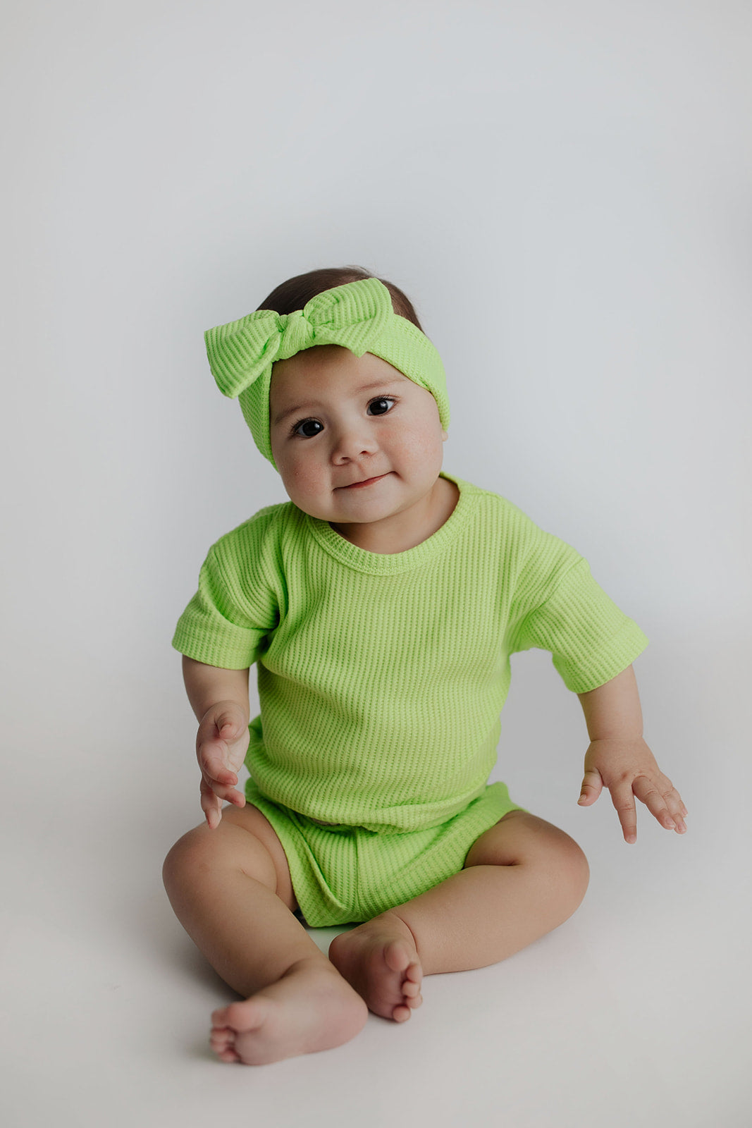 Three Little Tots Lime Green Headband