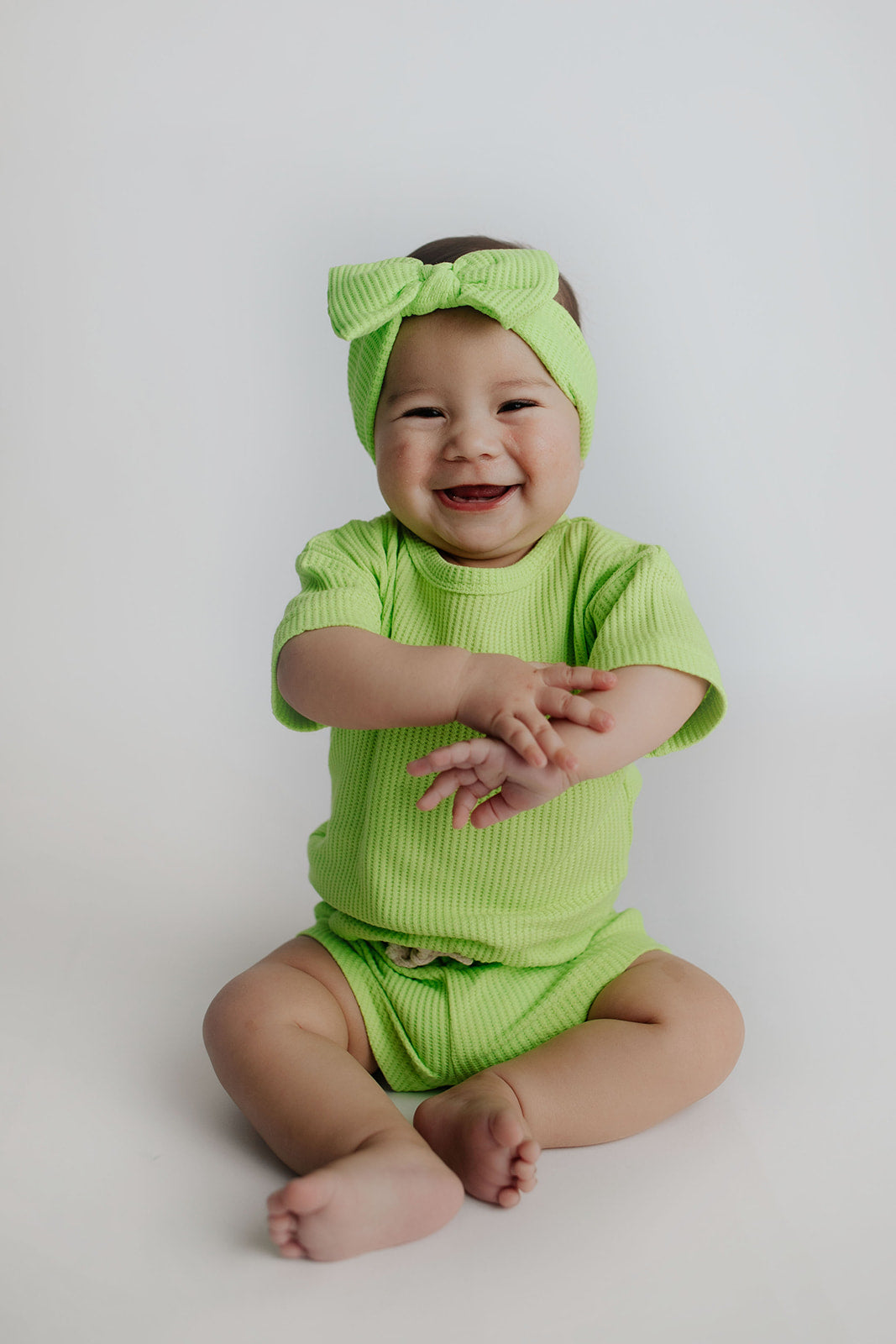 Three Little Tots Lime Green Headband
