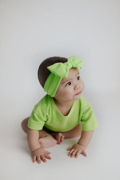 Three Little Tots Lime Green Headband