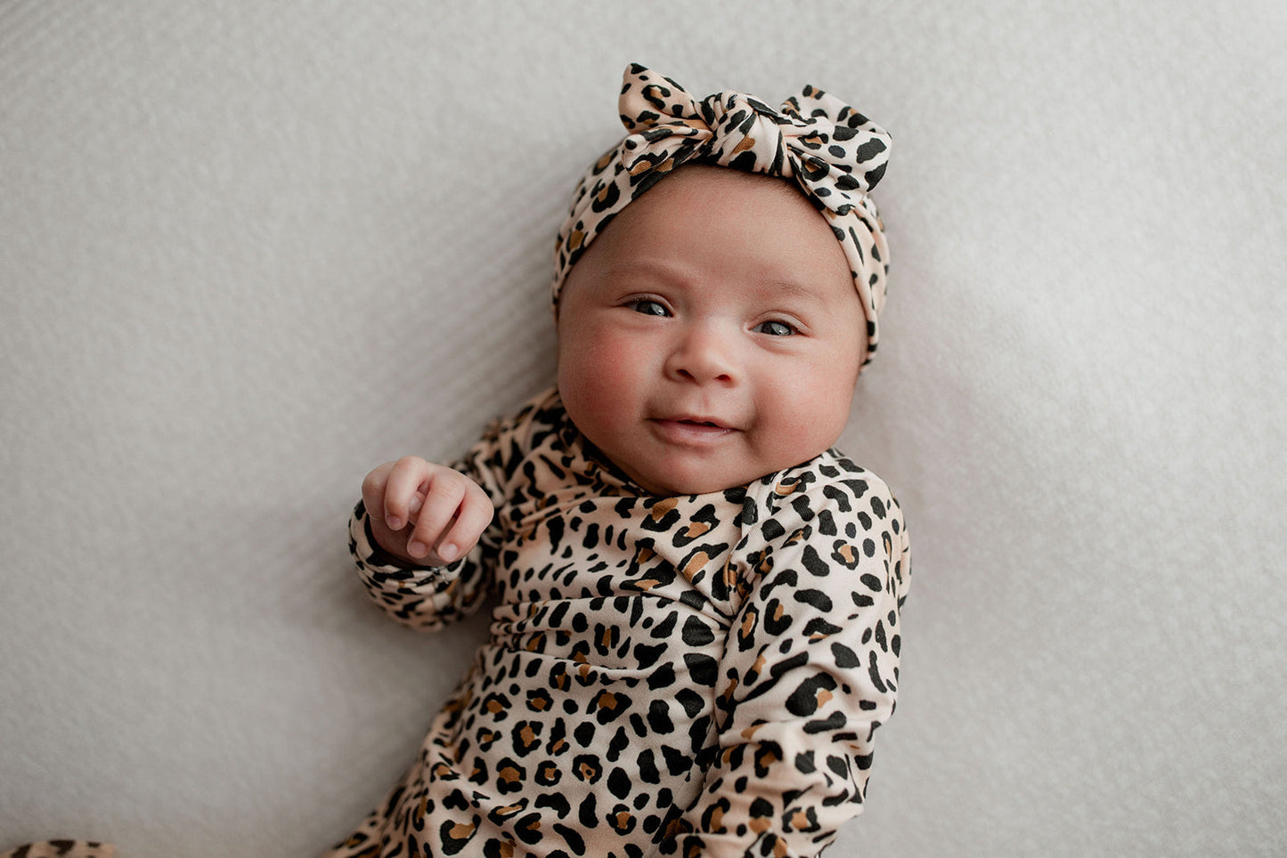 Three Little Tots Leopard Knotted Headband