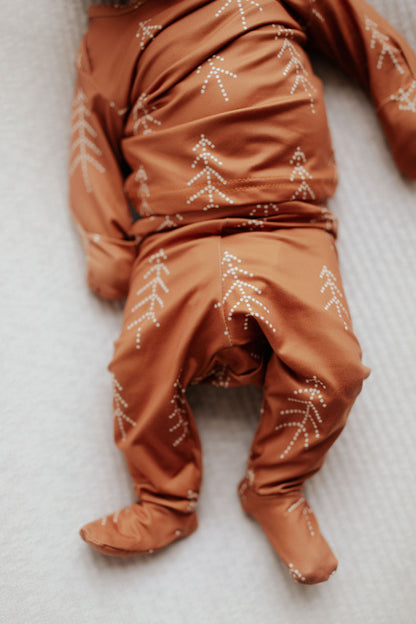 Three Little Tots Winter Pine Tree Jammies