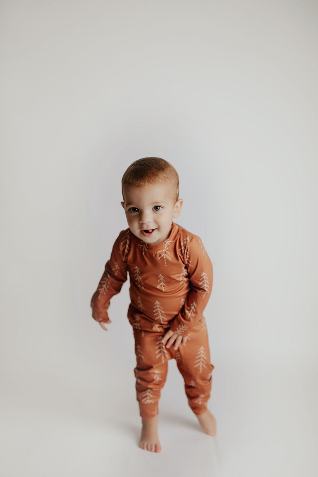Three Little Tots Winter Pine Tree Jammies