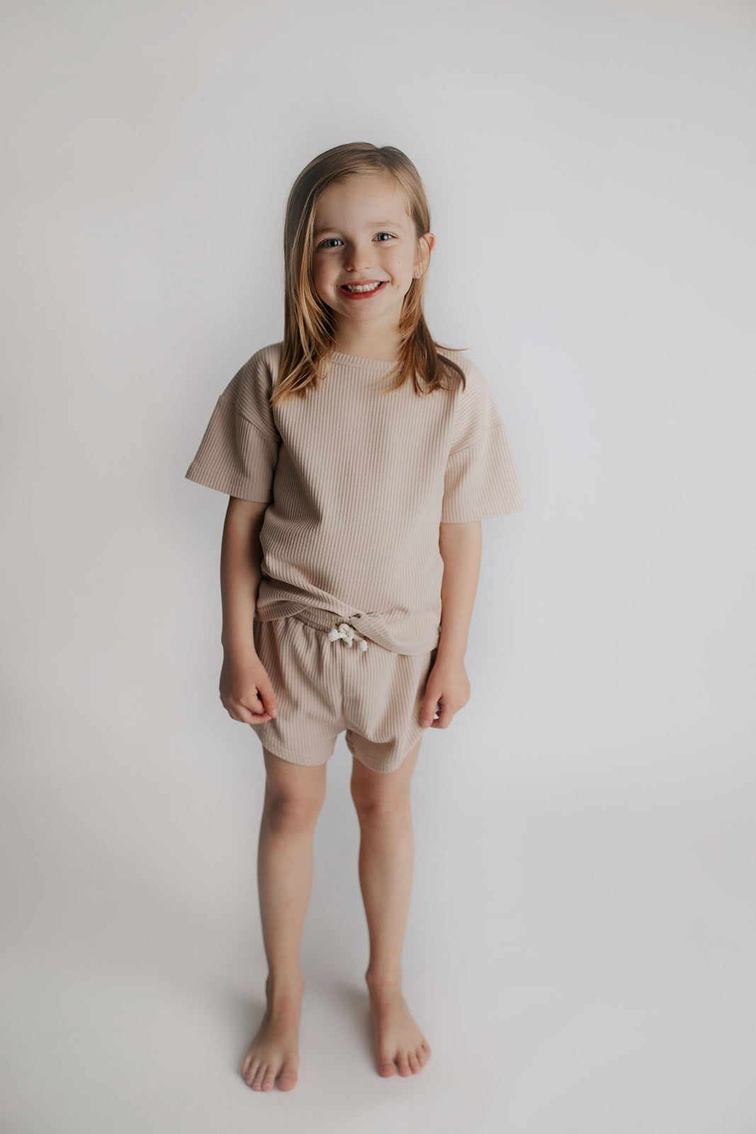 Three Little Tots Tan Waffle Set