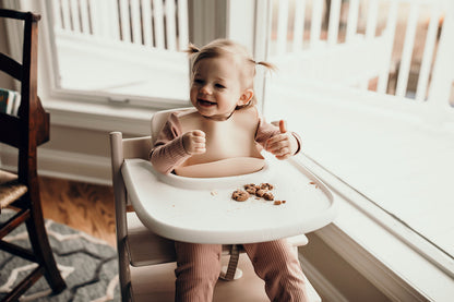 Three Little Tots Sugar Cookie Silicone Bib with Crumb Catcher