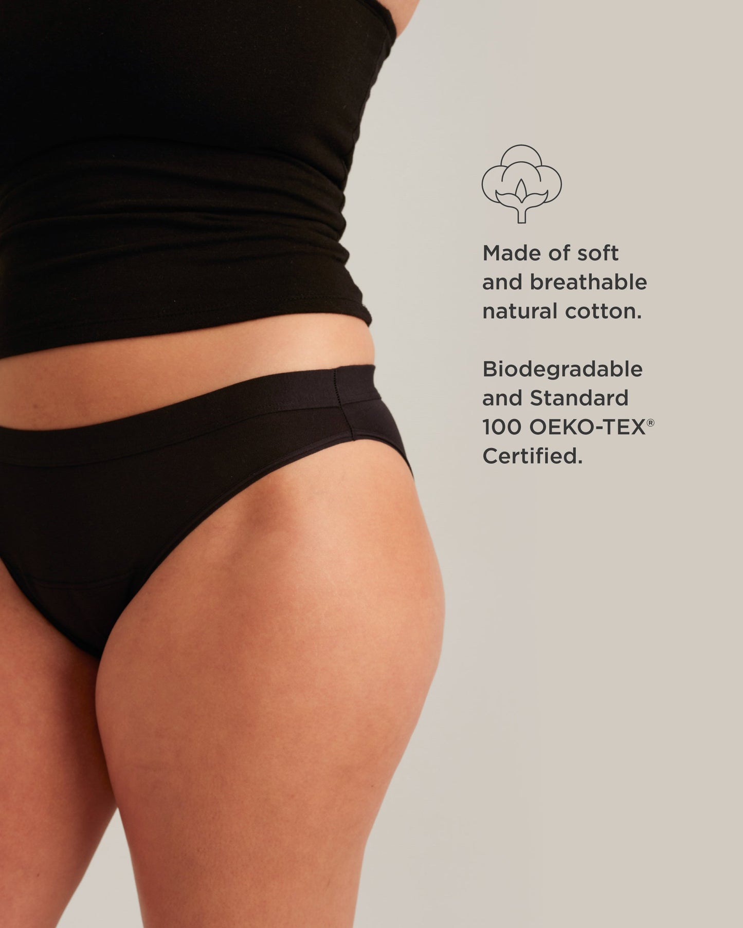 Saalt Leakproof Cotton Bikini Period Underwear