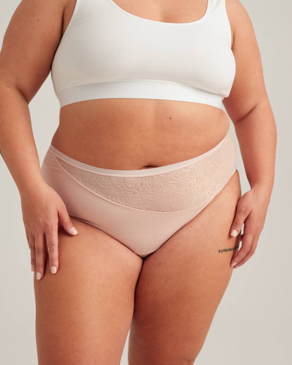Saalt Leakproof Lace High Waist Period Underwear