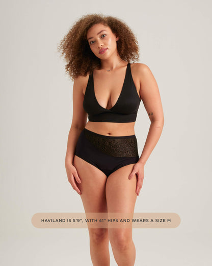 Saalt Leakproof Lace High Waist Period Underwear