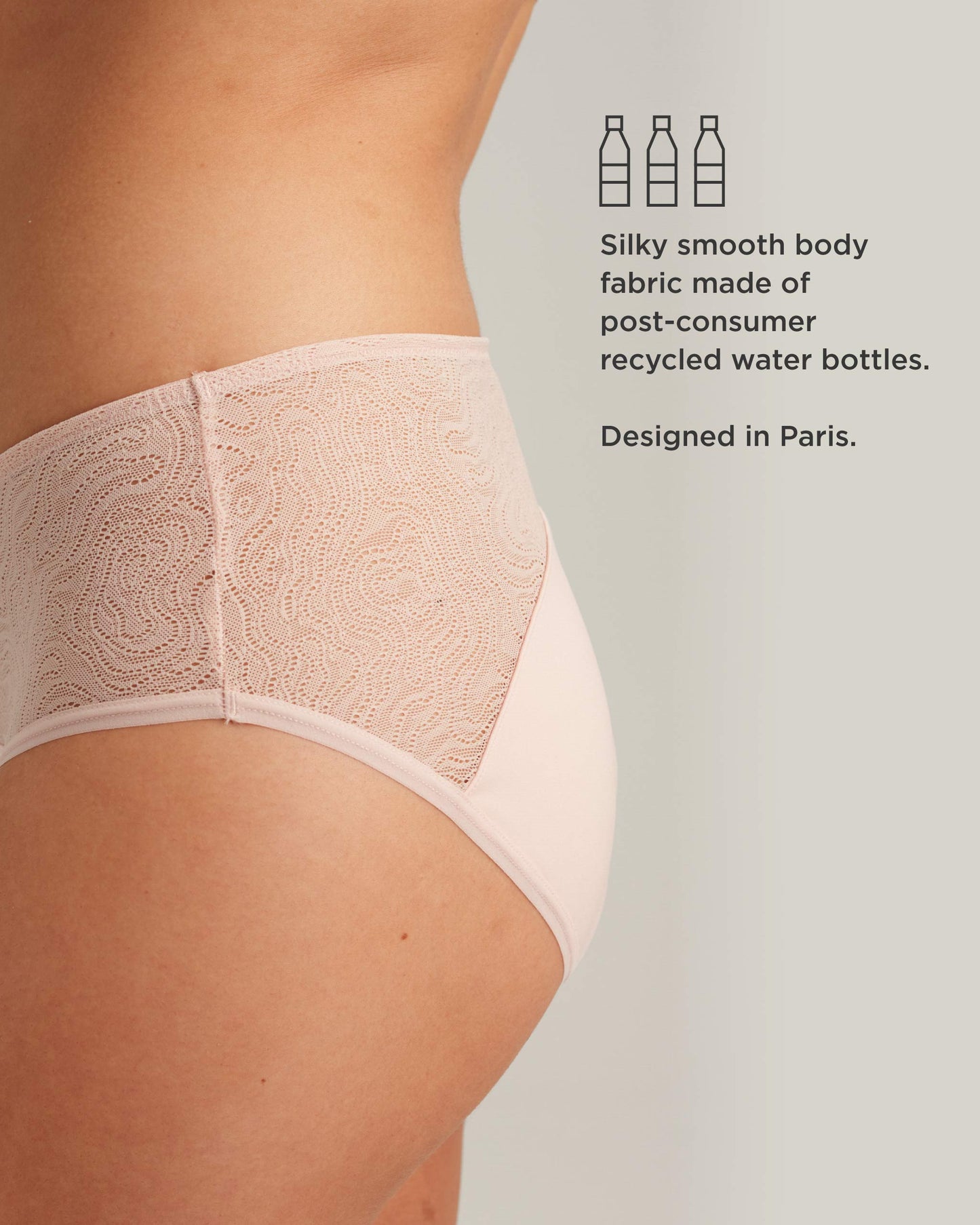 Saalt Leakproof Lace Hipster Period Underwear